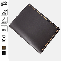 Ví Da Mini Kiểu Đứng Cao Cấp, Bóp Da Bò Thật Handmade Thiết Kế Nhỏ Gọn, Thời Trang Unisex Cho Nam Và Nữ DX20