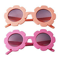 Lovely Kids Girls Round Sunglasses Toddler Soft Plastic Goggles Eyewear