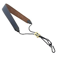 Adjustable Saxophone Neck Strap PU Leather Sax Strap Metal Hook for Tenor/ Soprano/ Alto Saxophones