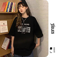 Áo thun unisex tay lỡ form rộng nam nữ oversize ulzzang, áo phông nam nữ HELES A111