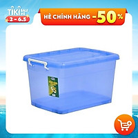 Thùng Nhựa Chứa Đồ 65 Lít, Có Nắp Đậy Và Bánh Xe Đẩy Tiện Dụng