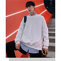 Áo Sweater Nỉ Chui Trơn Nam Nữ Đều Mặc Được Dễ Dàng Phối Đồ