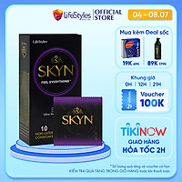 Bao cao Su LifeStyles SKYN ELITE Non-latex Siêu Mỏng Siêu Mềm Cao Cấp 10 bao