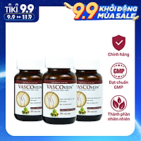 Combo 3 Thực phẩm chức năng Dân Khang Pharma Viên Uống Làm Giảm Và Phòng Ngừa Suy Giãn Tĩnh Mạch Vascovein (30 viên/hộp)