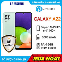 Điện thoại Samsung Galaxy A22 (6GB/128GB) - Hàng chính hãng- Đã kích hoạt bảo hành điện tử