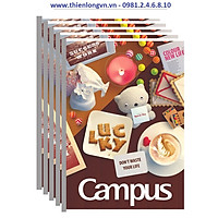 Lốc 5 quyển vở kẻ ngang 120 trang B5 Gift Campus NB-BGIF120 màu nâu