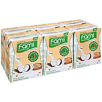 Lốc 6 hộp sữa đậu nành Fami sữa dừa 200ml - 30844
