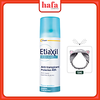 Xịt Khử Mùi Hàng Ngày Etiaxil Déodorant Anti-Transpirant 48h Anti-Traces Blanches & Jaunes 150ml (Dạng Xịt Phun Sương) + Tặng Kèm 1 Băng Đô Tai Mèo Xinh Xắn ( Màu ngẫu nhiên)