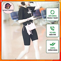 Quần legging đùi siêu hot / Quần legging lửng nâng mông cạp cao siêu co giãn