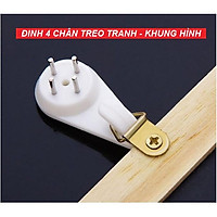 Đinh treo khung tranh, đinh 3 chân 4 chân treo tranh ảnh, móc chìa khóa,móc treo đồ đóng tường tiện lợi không cần khoan
