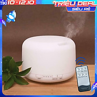 Máy Xông Tinh Dầu Siêu Âm Dung Tích Lớn 500ml Có Điều Khiển Từ Xa