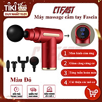 Máy massage mini cầm tay CTFAST-720: Mát xa 6 cấp độ, hỗ trợ maassage chuyên sâu, giảm đau cơ, cứng khớp hiệu quả nhanh chóng, đi kèm 4 đầu chuyên dụng - Quà tặng cho sức khỏe