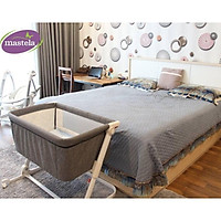 Nôi cũi ghép chung giường bố mẹ, có thể gập gọn và nâng hạ độ cao Mastela PL506 - tiêu chuẩn ASTM Mỹ