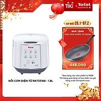 Nồi cơm điện tử Tefal RK733168 - 1.8L 750W - Lòng nồi niêu vân đá cao cấp - Giữ ấm 12 tiếng - Công nghệ Fuzzy Logic - Hàng chính hãng