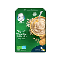 Big C - Bột ăn dặm Gerber Organic lúa mì bánh quy hộp giấy 200 - 72067