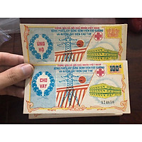 Cặp Công Phiếu CHO VAY và ỦNG hộ xây dựng bệnh viên và đường điện bao cấp 198x