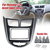 Car Refitting Radio Fascia Frame Panel DVD Trim Kit for HYUNDAI i-25 i25 Accent Solaris Verna 2DIN