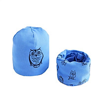 2 Cái/bộ Sang Trọng Nón Cho Bé Bộ Khăn Mũ Trẻ Em Áo Croptop Cotton Nón Mùa Xuân Mùa Đông Bé Gái Bé Trai Nắp Ấm Ấm Áp Trẻ Em nón Lưỡi Trai O Vòng Cổ Bộ