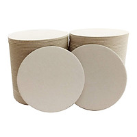 LỐC 100 CÁI ĐẾ LÓT LY GIẤY FNB TRẮNG ĐƯỜNG KÍNH 9 CM ( Paper Coaster)