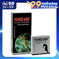 Bao cao su Powermen Gân Gai Tăng khoái cảm - Kéo dài thời gian - Hàng Chính Hãng - bộ 15 BCS