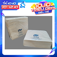 Combo 02 gói Khăn Giấy Ăn (Dinner Napkin) PLENTY 2 Lớp 50 Tờ/gói