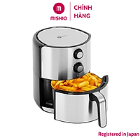 Nồi chiên không dầu inox Mishio MK199 4.5L - Màu bạc - Hàng chính hãng