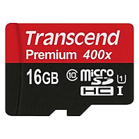 Thẻ Nhớ Micro SD Premium Transcend 16GB Class 10 - Hàng Chính Hãng