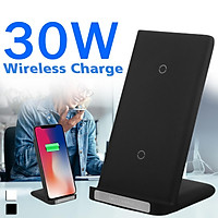 30W QI Wireless Charger Fast Charging Stand Support For iPhone11 Pro Max Galaxy S10 / Note10 etc