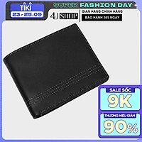 Bóp Ví Nam Da Bò Thật 4U Cao Cấp Dáng Ngang Sang Trọng F110D