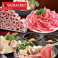 Samurai BBQ - Buffet Tối Lẩu Nướng BBQ Bò Mỹ, Hải Sản Và Sushi Phong Cách Nhật Bản