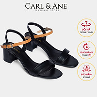Giày sandal Erosska thời trang nữ mũi vuông phối dây nhiều màu tinh tế cao 5cm CS004