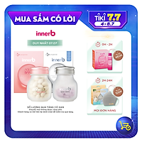 Bộ đôi thực phẩm bảo vệ sức khỏe InnerB Aqua Bank (giữ ẩm cho da từ Axit Hyaluronic) 56 viên và InnerB Snow White (28g)