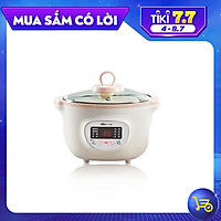 Nồi Nấu Cháo Cách Thủy 2 Tầng Bear Dung Tích 1,6L - Hàng Nhập Khẩu