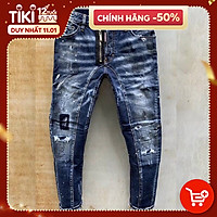 Quần jean nam màu xanh có họa tiết đẹp hàng mới về, dẫn đầu xu hướng đã có mặt tại Julido Store mẫu mới MA25