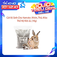 Cát Vệ Sinh Cho Hamster,Nhím,Thỏ,Mèo Thế Hệ Mới 2L (1Kg) - ( Mùi Ngẫu Nhiên )