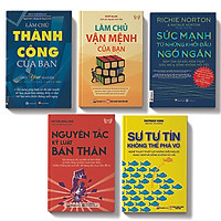 Bộ sách 6 cuốn: Làm chủ thành công của bạn, Định hình sự tự tin giúp bạn làm chủ cuộc sống, Sự tự tin không thể phá vỡ, Làm chủ vận mệnh của bạn, Nguyên tắc kỷ luật bản thân, Sức mạnh từ những khởi đầu ngớ ngẩn