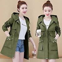 ÁO KHOÁC NỮ KAKI FORM DÀI SANG ĐẸP QUÝ PHÁI CAO CẤP 2021