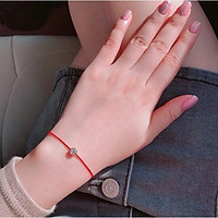 VÒNG CHỈ ĐỎ KIM TIỀN MAY MẮN - KIỂU 2 - MÀU ĐỎ