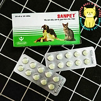 Viên tẩy giun giun sán cho chó mèo Sanpet ( 1 Viên)