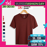 Áo Phông Nam Tay Ngắn 5S (6 màu), Chất Liệu Premium Cotton Siêu Mát, Bền Màu, Thiết Kế Trẻ Trung Năng Động (TSO21023-01)