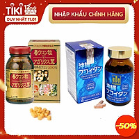 Combo Viên Uống Okinawa Fucoidan Và Tinh Chất Nghệ Mùa Xuân Và Nấm Agaricus Của Kanehide Bio Nhật Bản, Hỗ Trợ Phòng Và Điều Trị Ung Thư, Ức Chế Sự Phát Triển Tế Bào, Tăng Hệ Miễn Dịch Cho Cơ Thể