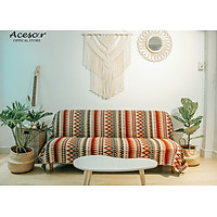 Thảm Chăn Sofa Thổ Cẩm Acescor, Khăn Trải Bàn, Thảm Trải Sàn, Rèm Cửa Sổ CTC15 200x150cm- Trang Trí Phòng Khách, Phòng Ngủ, Chung cư, Homestay (Sofa Blanket, Sofa Throw Cover Acescor)