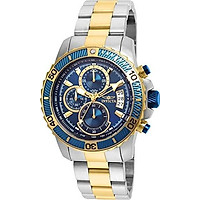 Invicta Men's Pro Diver Quartz Watch with Stainless-Steel Strap, Two Tone, 22 (Model: 22415)