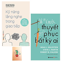Combo 36 +14 Chước Thuyết Phục Bất Kỳ Ai và Kỹ Năng Lắng Nghe Trong Giao Tiếp ( Tặng Kèm Sổ Tay )