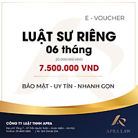 Luật sư riêng (06 tháng)
