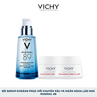 Bộ Serum khoáng phục hồi chuyên sâu và ngăn ngừa lão hoá Vichy Mineral 89