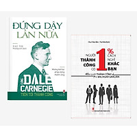 Combo 2 cuốn: Người Thành Công Có 1% Cách Nghĩ Khác Bạn + Đứng Dậy Lần Nữa - Cùng Dale Carnegie Tiến Tới Thành Công (kèm bookmark)