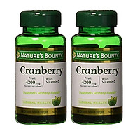 Viên Uống Nature's Bounty Cranberry Fruit 4200mg Bổ Sung Vitamin C (120 Viên Nang Mềm x 2 Hộp)