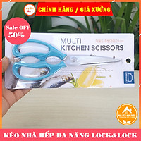Kéo nhà bếp đa năng Lock&Lock Lock&lock Multi Kitchen Scissors F00097 màu xanh dương dài 21cm