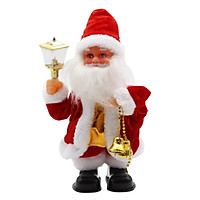 Electric Dancing Music Santa Claus Doll With Lamp Christmas Figurine Decoration Battery Powered Christmas Ornaments Kid Toy Gift